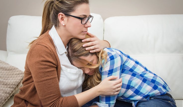 Lo importante es estar al lado de la otra persona ayudándola a que se calme