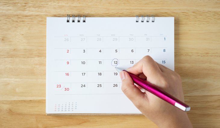 Si queremos adoptar un habito nuevo, una buena técnica es ir apuntando los días en el calendario 